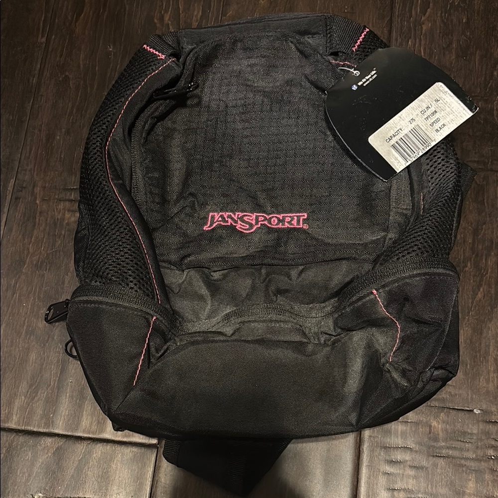 Jansport black/pink mini backpack NWT